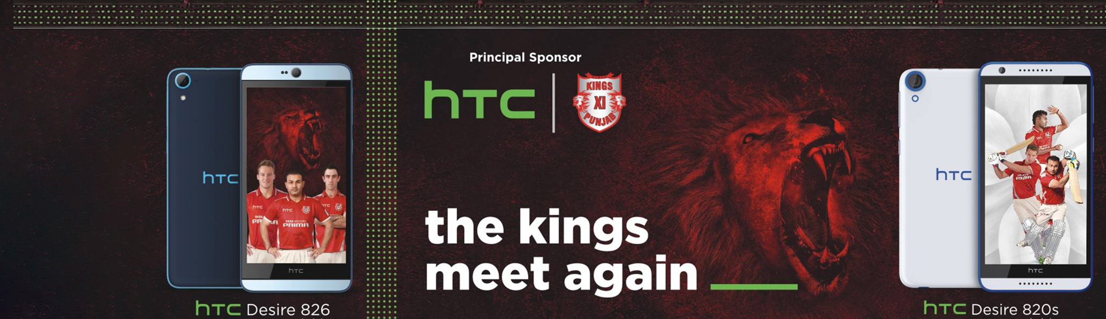 HTC - Kings XI Punjab - Principal Sponsor 2014 – 15 - 16