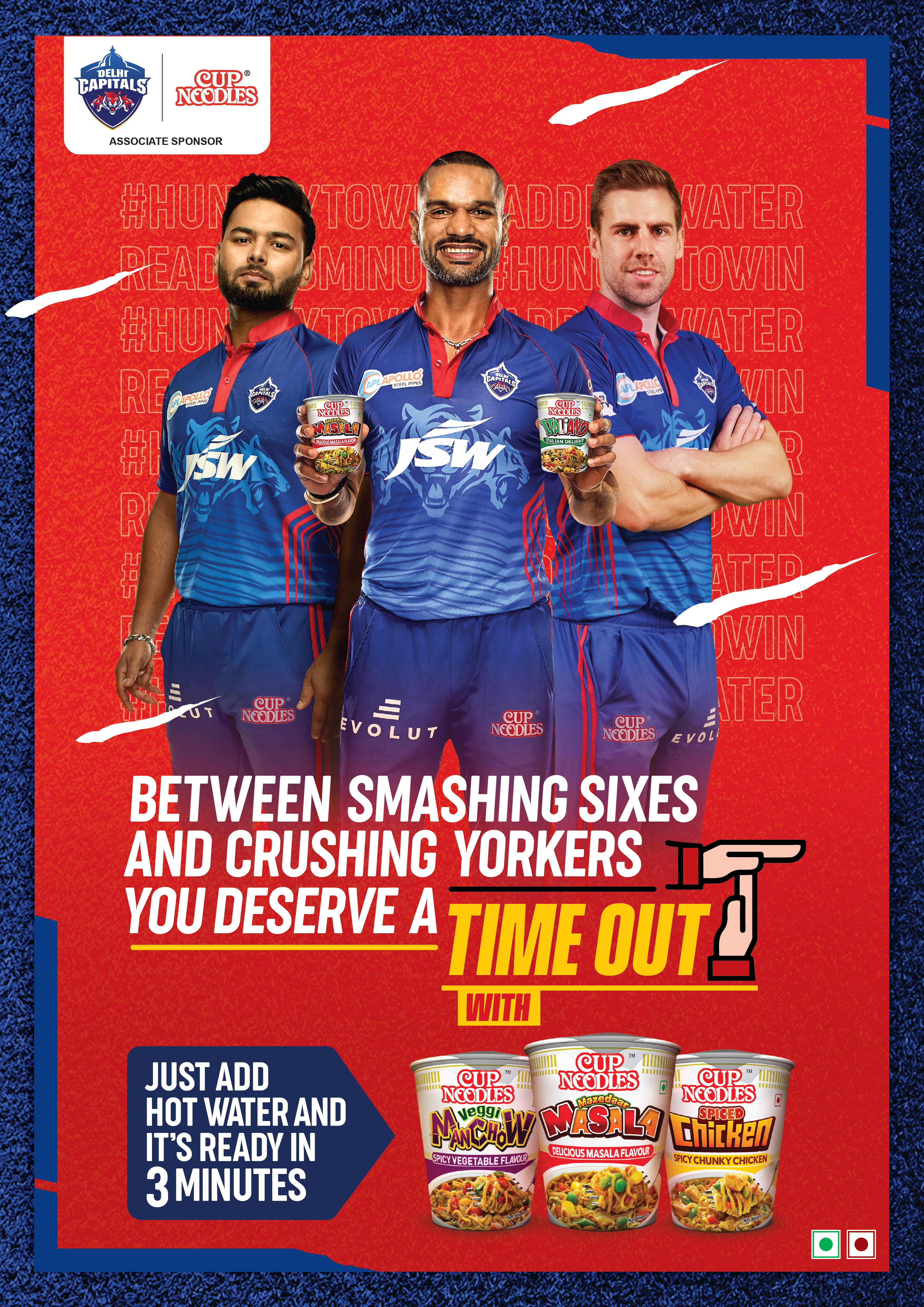 Nissin – Delhi Capitals – Associate Sponsor (2020 - 21 - 22)