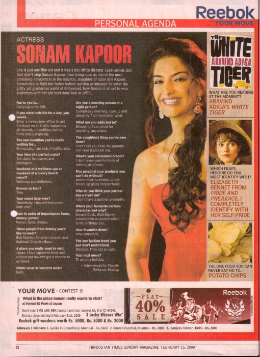 Reebok - HT Brunch Personal Agenda - 2007-10