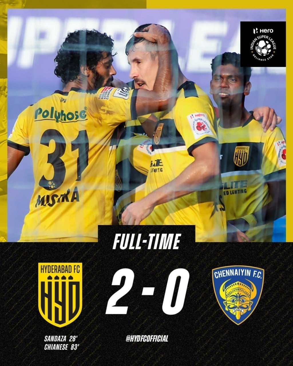 Andslite - Hyderabad FC, Principal Sponsor (2020)