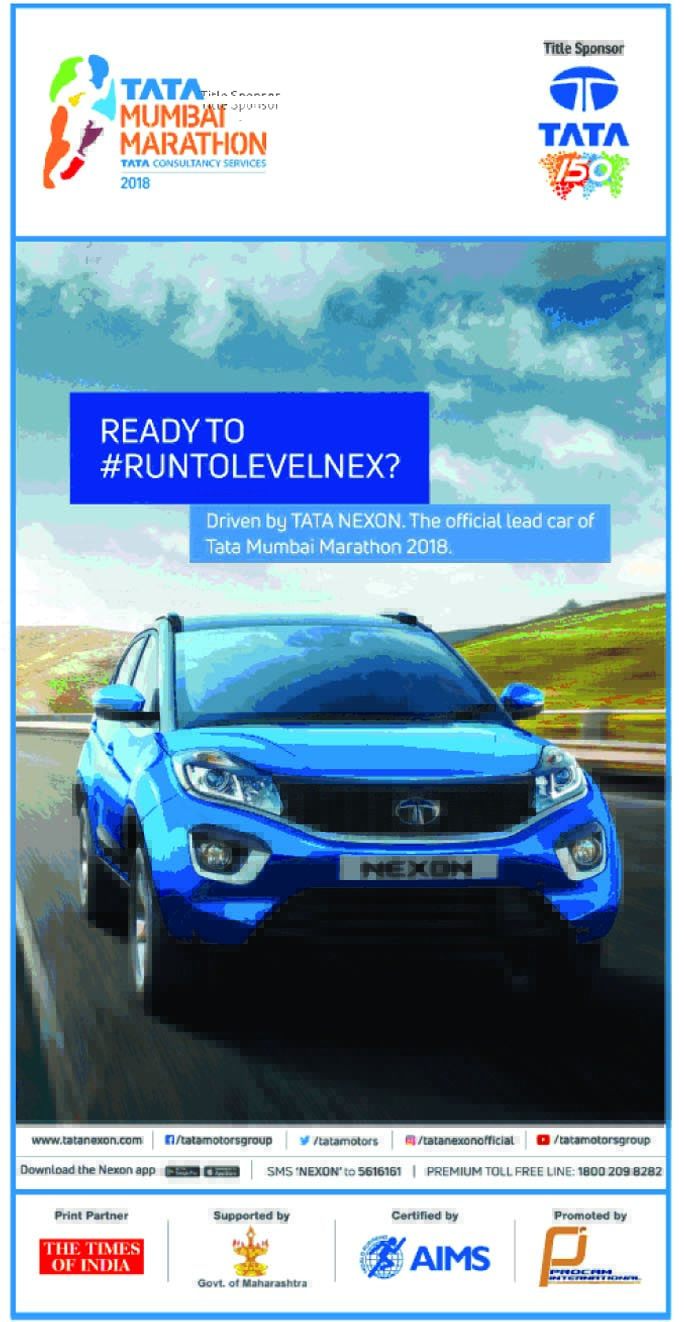 Procam Marathons – TATA Motors - Lead Car Sponsor (2018, 2019, 2020, 2021, 2022)