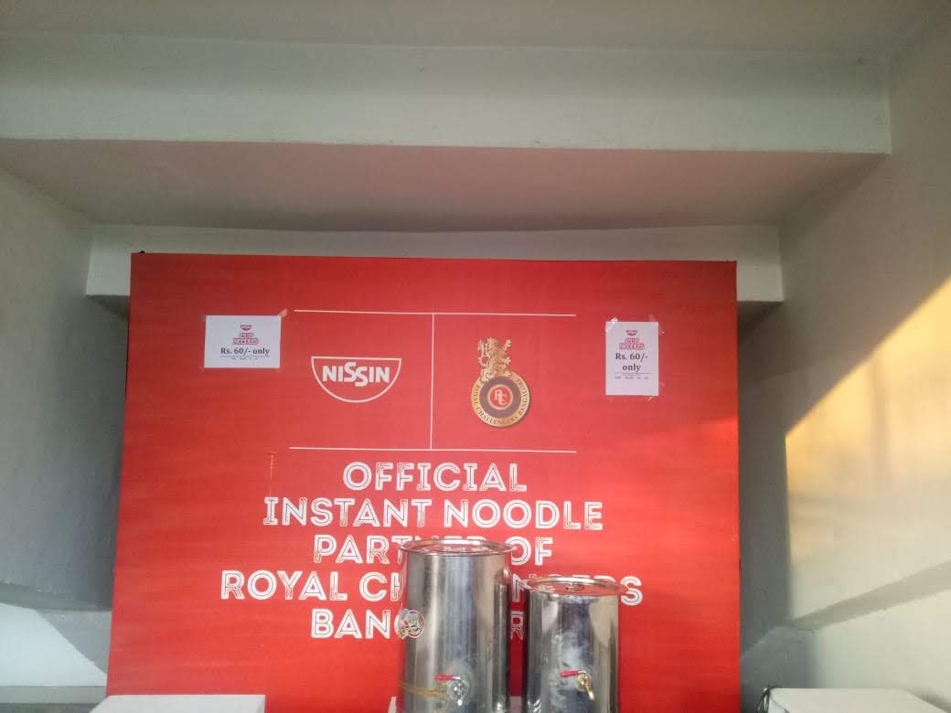 Nissin (Cup Noodles, Top Ramen ) - Royal Challengers Bengaluru - Official Noodle Partner, 2017, 2018 & 2019