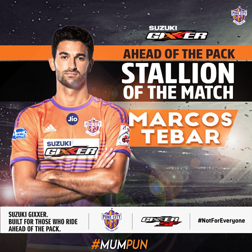 Suzuki Gixxer Rides-In “Ahead Of The Pack” as the Lead Sponsor of FC Pune City. 2017 - 2018