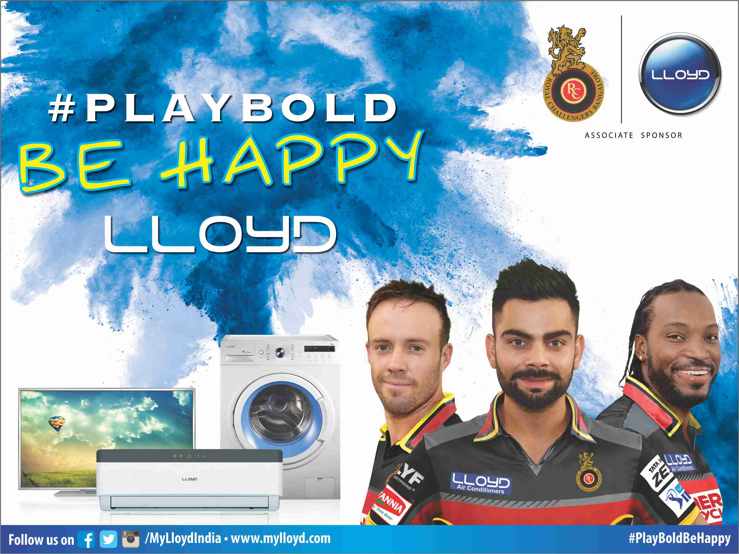 Lloyd – Principle Sponsor – Royal Challengers Bangalore 2016 - 17