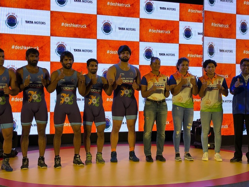 Wrestling Federation of India – TATA Motors - Principal Sponsor Team India – 2018 – 19 – 20.