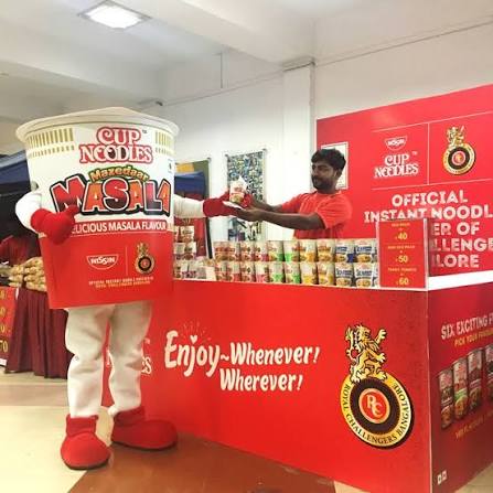 Nissin (Cup Noodles, Top Ramen ) - Royal Challengers Bengaluru - Official Noodle Partner, 2017, 2018 & 2019