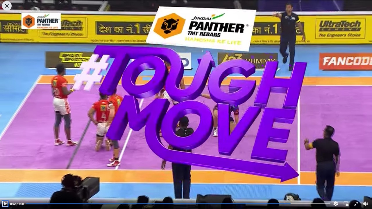 Jindal Panther (JSPL) I Pro Kabaddi League (PKL) Official Partner (2022)