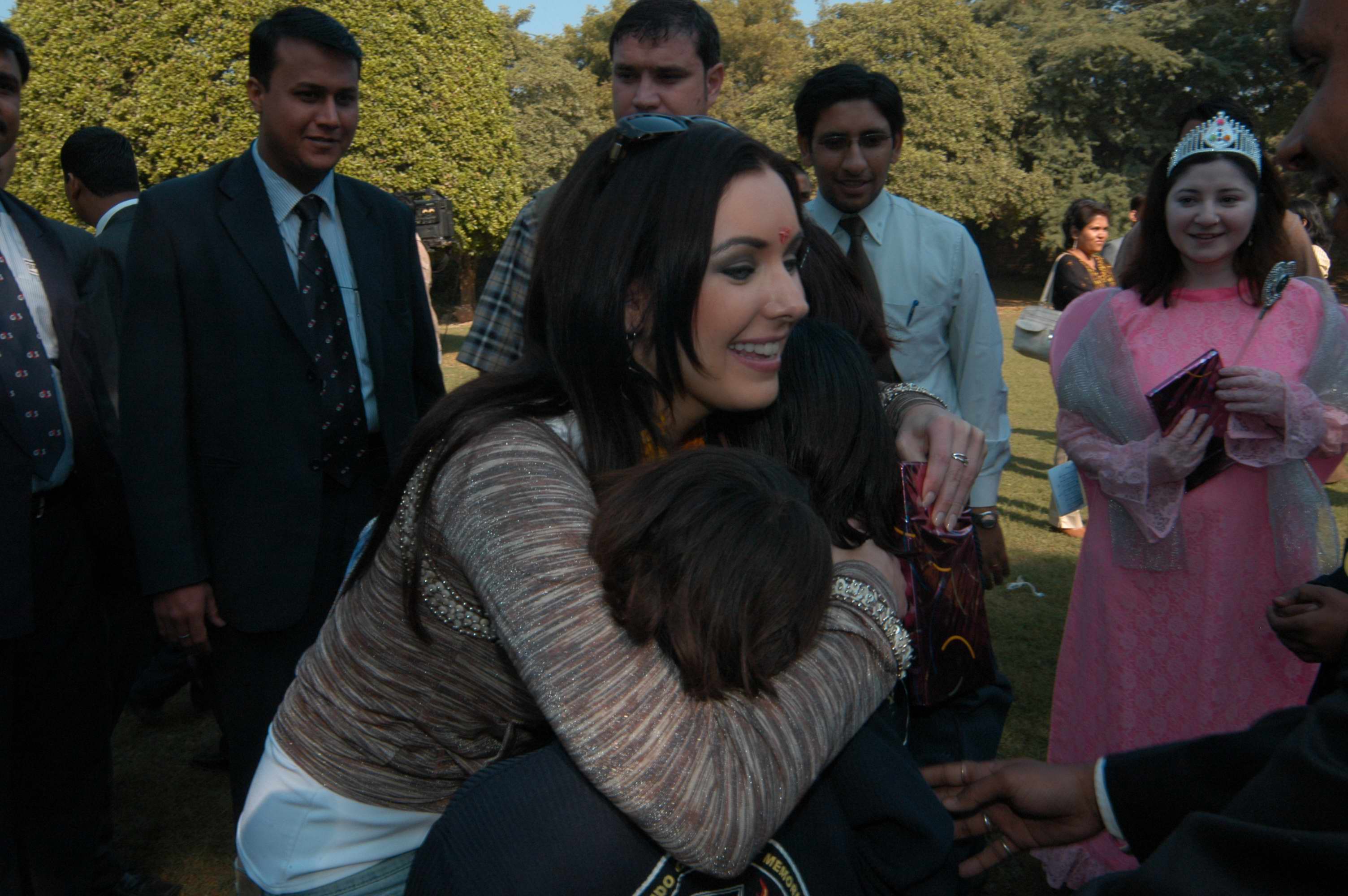 Miss Universe AIDS Awareness Tour to India - 2005