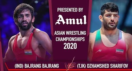 Asian Wrestling Championships 2020 - Amul - Title Sponsor