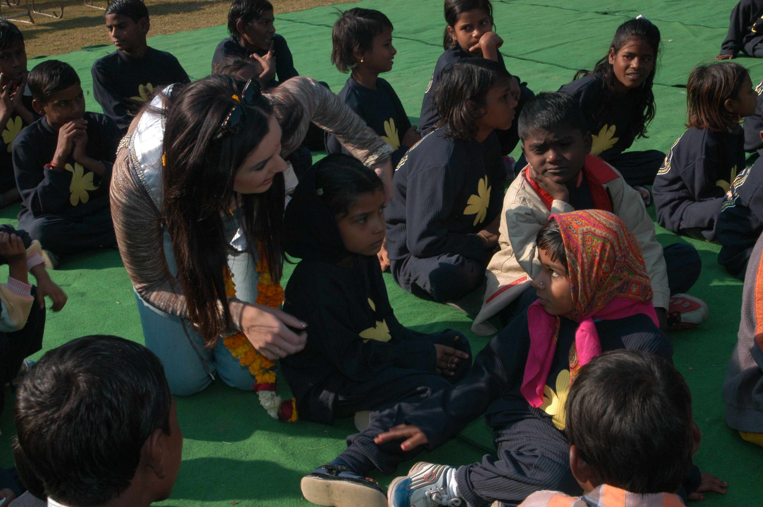 Miss Universe AIDS Awareness Tour to India - 2005