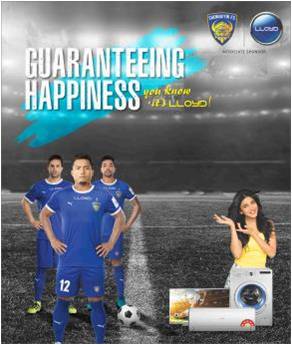 LLOYD Spreading Happiness with Chennaiyin FC – ISL 2016-2018